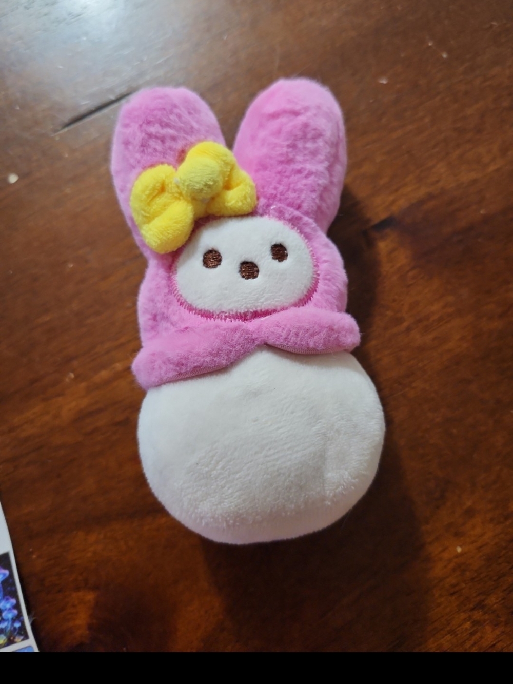 Hello Kitty and Friends x Peeps Easter Plush 6" GUC soft yellow bow collection